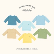 Mooi Unisex Kids Sweater Rib Sweatshirt Baby Sweater Kids Sweater