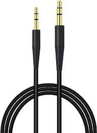 T Tersely Stereo Jack Cables Replacement Cords 1.5M/5FT for Bose QuietComfort 45/35/35II, QC45/On-Ear 2/OE2/OE2i/QC25/QC35/QC35 II/Soundlink/SoundTrue Headphones (Black)