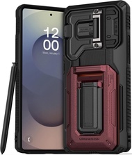 VRS DESIGN Origin Case for Galaxy S25 Ultra (2025) Rugged Wallet Card Holder [3 Cards] with Semi-Aut