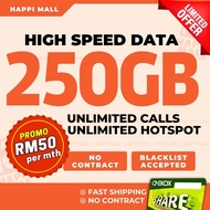 250GB 5G Ready High Speed Unllimited Data Hotspot Sim Card, Modem Router, Pocket Wifi Simkad