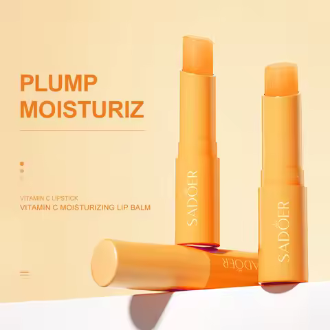 SADOER Vitamin C Moisturizing Lip Care Prevents Chapped Lips and Repairs Lips Gentle and Non-irritat