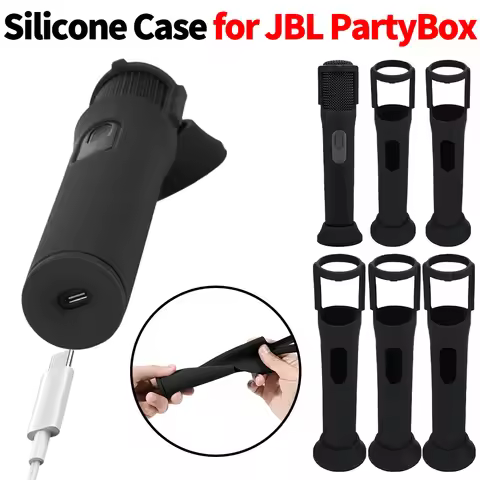 Silicone Case Anti-Rolling Mic Sleeves Microphone Stand Microphone Case for JBL PartyBox Wireless Mi