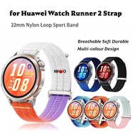 22mm Nylon Sports Loop Strap For Huawei Watch GT Runner 2/GT6/GT5/GT4/GT3/watch5/watch4 46mm Smart W