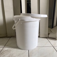 20 liter Pail 20 liter (25KG) Bucket For Paint/Food/PACKAGING (WHITE YELLOWISH)
