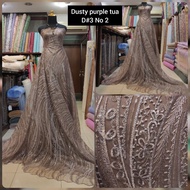 Sequin Striped Root Tulle Brocade Tile Fabric D 3 No. 2