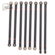 8Pcs/Lot Metal Link Rod 313MM Wheelbase Suit for  SCX10 1/10 RC Crawler Car Parts