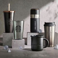 韓國限定🟦﻿ Starbucks 星巴克 ﻿ Core Black 黑色 型格  韓國代購 黑控 隨行杯 保溫壺 玻璃杯 陶瓷杯 馬克杯 stanley