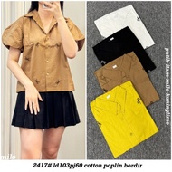 Top Wanita lgn pdk Ribbon collar 2417