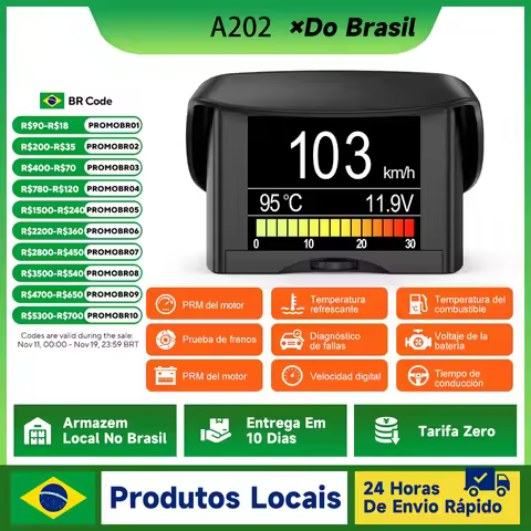 ANCEL A202 OBD2 Scanner Automobile On-board Computer Car Digital OBD 2 Computer Display Speed Fuel C