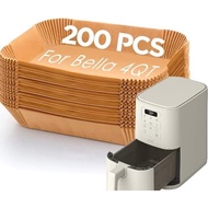 Air Fryer Liners for Bella, Rectangle Air Fryer Liners, Airfryer Liners for Ninja, Air Fryer Accesso