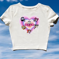 CROP TOP NEW JEANS X POWERPUFF | KPOP KOREA NEWJEANS NWJNS | Grapefruit | Crop top | ROCK MUSIC META