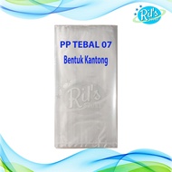 Kantong Plastik PP TEBAL 07 / PP KAKU BENING / 18X25 - 23X35 - 25X45 - 30X50 - 40X70 - 50X85