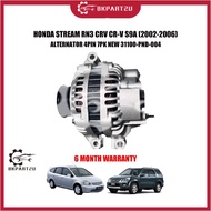 HONDA STREAM RN3 CRV CR-V S9A (2002-2006) ALTERNATOR 4PIN 7PK NEW 31100-PND-004 6 MONTH WARRANTY