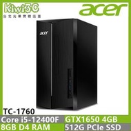 奇異果3C ACER TC-1760 DG.E31TA.001 i5-12400F/GTX1650/桌上型