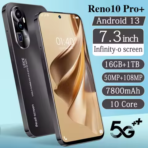 2026 Original Reno 10 Pro Phones SIM Phone 5G 7.3 Android Smartphone 16GB+1T Unlocking Mobile Celula