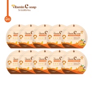 สบู่ล้างหน้าใส  แบรนด์โคจูเอส(koju’s) สบู่ส้มวิตซี vit c ใช้สำหรับล้างหน้าผญ ผช แบบแพค 10 ก้อน มีการ
