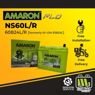 Installation Provided Amaron FLO  NS60 NS60L 55B24L 60B24L Car Battery Bateri Kereta Vios Altis Hond