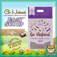 EASY SCOOP GO NATURAL (COFFEE) Plant-Based Flushable Clumping Fine Tofu Cat Litter Sand 6L