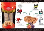 ANJEER Dried Figs 100% Natural  250gm. Great Source of Iron & Fiber. Dried Fruit