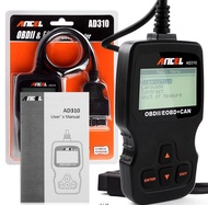 Ancel AD310 สำหรับเครื่องสแกนเนอร์ OBD2 ทุกคัน อ่านและล้างรหัสข้อผิดพลาดของเครื่องยนต์ เครื่องมือวิเ