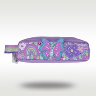 Australia smiggle original children's pencil case girl pencil bag purple butterfly cool kawaii school supplies