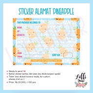 Address Sticker pineapple address label