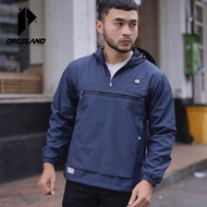 Dreeland - Anorak SOLID Navy Windbreaker Jacket - Navy, L