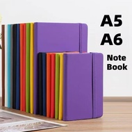 JS A5/A6 Color Tie Notebook Student Office Notepad Business Notebook Portable Draft Book