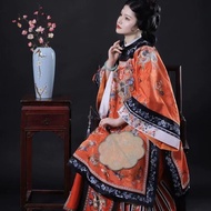 Traditional Chinese Print Women's Dress - Inspired by Historical Fashion