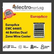 EuropAce EWC 6460S 46 Bottles Dual  Zone Wine Cooler