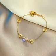 Gelang Wanita Bahan Titanium / Gelang Titanium Wanta / Aksesoris Perhiasan Wanita Bahan Titanium