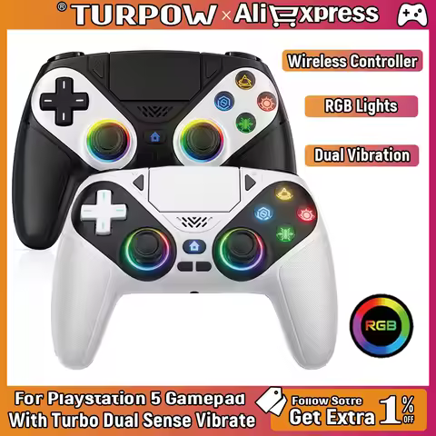 Gamepad For Playstation 5 Wireless Controller PS5 Console Gaming Controller With Turbo Dual Sense Vi
