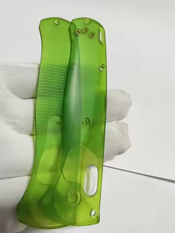 New 1 Pair Transparent Acrylic Handle Scales for Benchmade Bugout 535