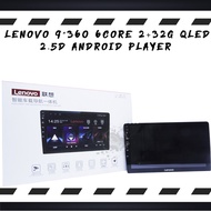 lenovo 9" 360 6core 2+36g qled 2.5d android player