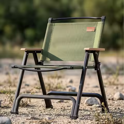 Outdoor Folding Chair Kermit Chair Portable Camping Fishing Beach Chair Thickened Lightweight Breath