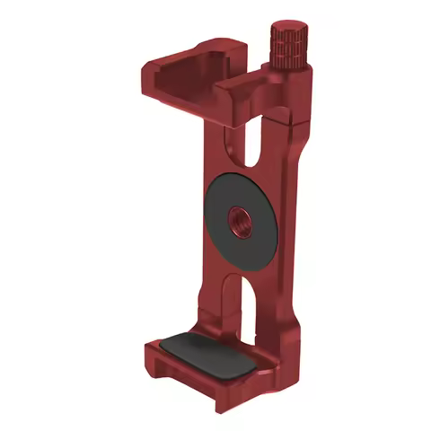 Universal Live Mobile Phone Stand Portable Adjustable 62-87mm Holder w Cold Shoe For iPhone Huawei S