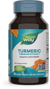 Turmeric, Premium Extract, Supports Joint Health*, Standardized to 95% Curcuminoids, 500 mg per Serv