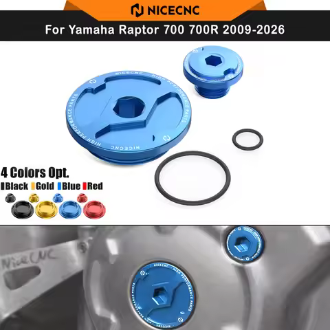 NICECNC For YFZ450R 2009-2024 ATV Engine Cover Cap Plug Kit For Yamaha Raptor 700 700R YFM YFZ450X Y