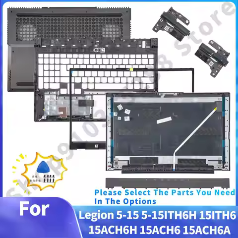 Covers For Legion 5-15ITH6H 5-15ITH6 5-15ACH6H 5-15ACH6 5-15ACH6A New LCD Back Case/Bezel/Palmrest/B