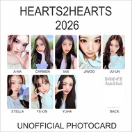 (UNIT) HEARTS2HEARTS H2H 2026 carmen ian jiwoo Photocard Kpop