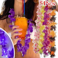 1/3/5Pcs 90cm LED Lights Hawaiian Garland - Luminous Beach Party Garland - Hawaiian Artificial Flowe