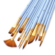Acrylic brush nylon watercolor brush matte brush acrylic watercolor brush watercolor brush 12 pcs