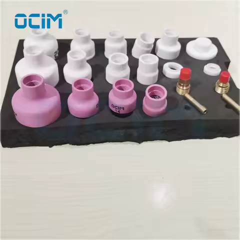 1 PC Tig Ceramic Welding Cup 24# 14# 16# 12# Nozzle For WP‑17/18/26/9/20 Tig Torch
