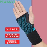 PEWANY1 Sports Palm Wrist Guard, Nylon Tendinitis Hand Guard Gloves, Wrist Brace Strap Adjustable Lightweight High Elastic Wrist Protectors Band Sports Training
