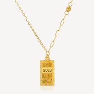 916 Gold Crush Bar Necklace
