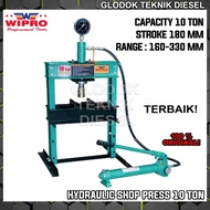 WIPRO Hydraulic Shop Press 10 Ton Mesin Alat Hidrolik Pres ORIGINAL TERBAIK