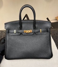 Hermes Birkin 25 黑色 金扣 Togo