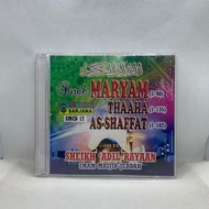 Cd AUDIO SURAH MARYAM SURAH THAAHA SURAH SHAAFFAT AS-SURAH ADIL RAYYAN