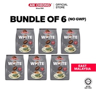 [East Malaysia] BUNDLE OF 6 - Aik Cheong 3 In 1 White Coffee Tarik Less Sugar (12s x 38g)