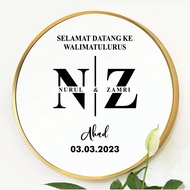 Sticker Cermin Majlis Perkahwinan / Bertunang /Aqiqah / Birthday